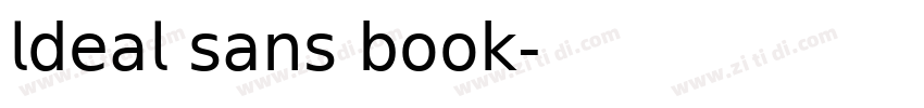 ldeal sans book字体转换
